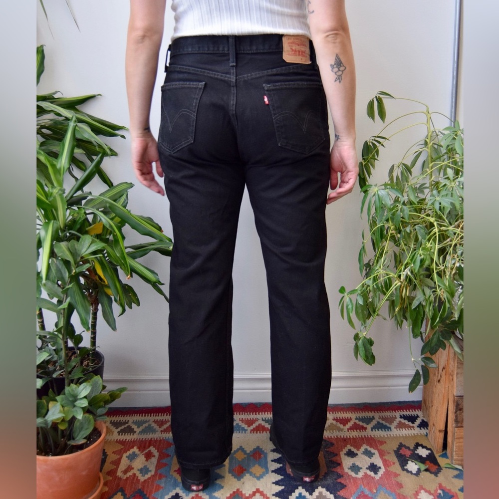 Levi's Black Straight Jeans